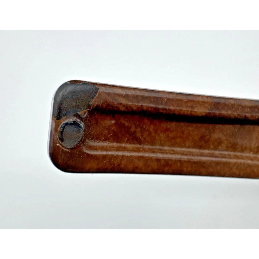 Vintage Screwpull LM-200 Lever Wine Opener Set Faux Burl Wood Le Creuset